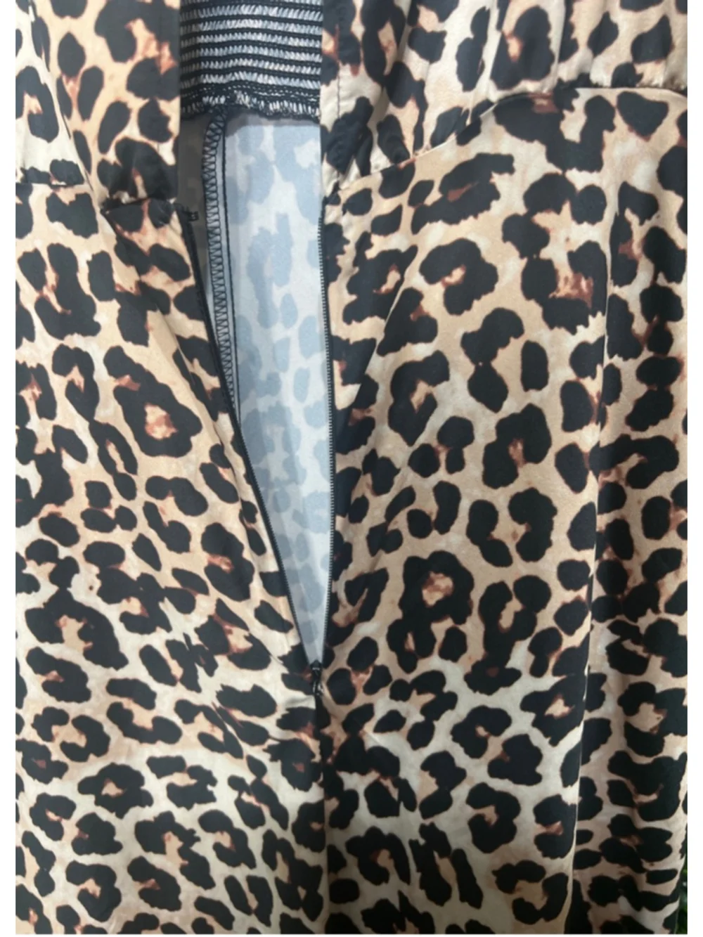 Women's ASOS Leopard Print Maxi Summer Dress Size 4 Brown and Black